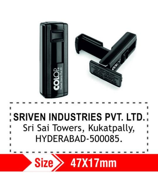 Colop Self ink Pocket Stamp 47x17mm 4