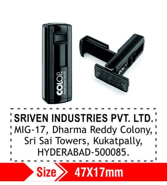 Colop Self ink Pocket Stamp 47x17mm 5