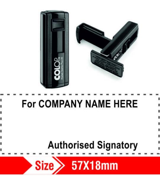 Colop Self ink Pocket Stamp 57x18mm 11