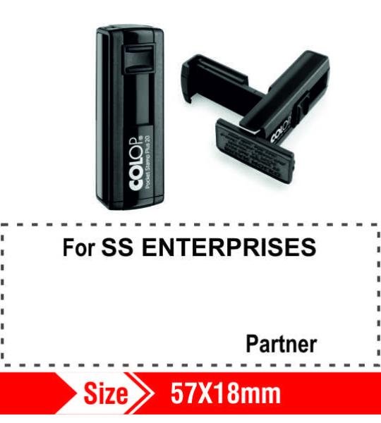 Colop Self ink Pocket Stamp 57x18mm 7