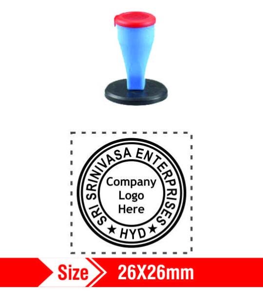 Nylon Rubber Stamp 26x26mm