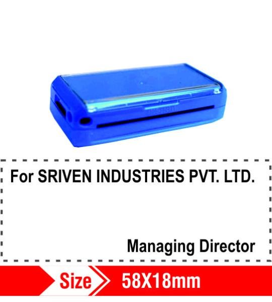 Trodat Pocket preink Stamps 58x18mm 9
